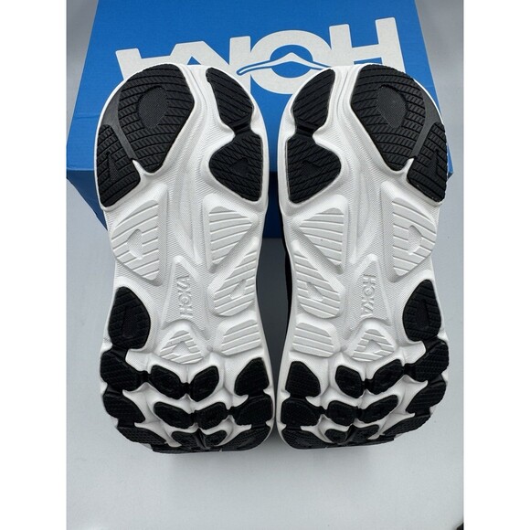 Hoka One One Clifton 9D Sneakers Running, Walking Black Mesh 1162030 BWHT - Picture 15 of 16